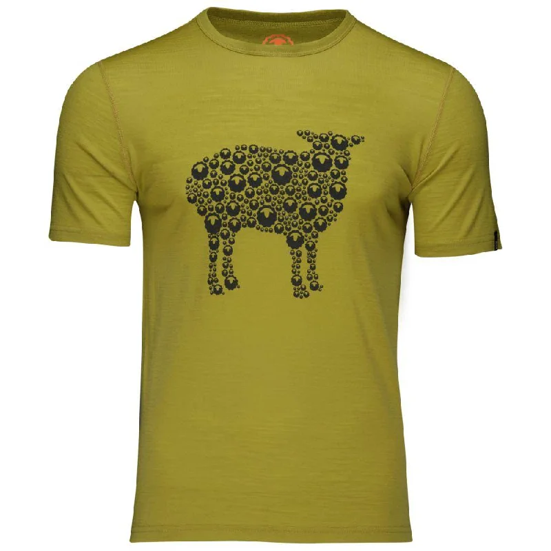 Bonus Savings Mens Merino 150 Sheep Tee (Lime)