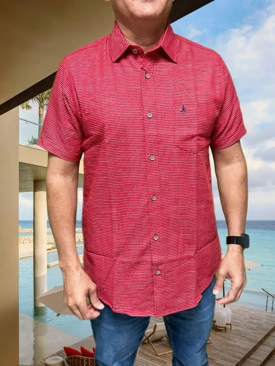 Extra Savings Regatta Short Sleeve Men's Woven Shirts Stripe