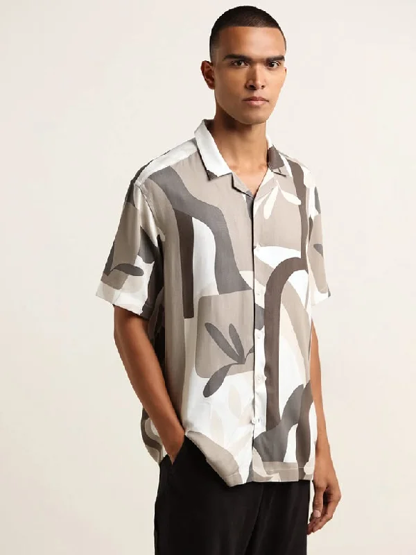 Weekend Bargains to Celebrate Nuon Multicolour Abstract Print Relaxed-Fit Shirt
