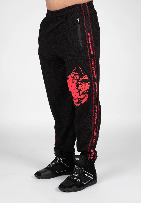 Price Slash Buffalo Old School Pants - Black/Red