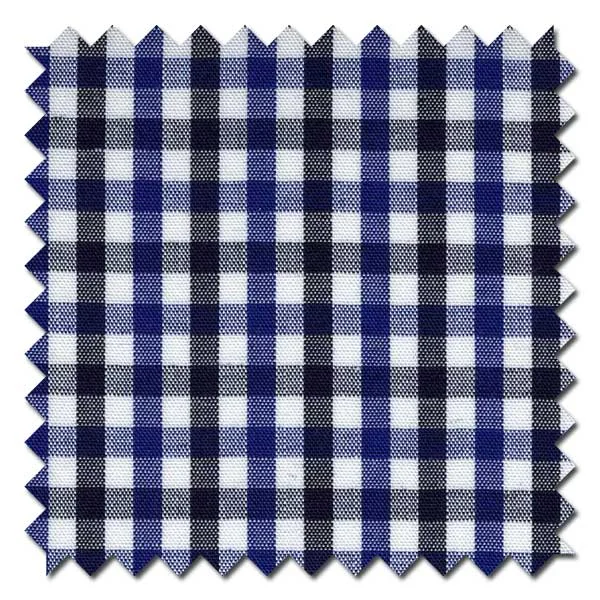 Reduced Rates Black and Royal Gingham Tattersall Check / Plaid Custom Dress Shirt