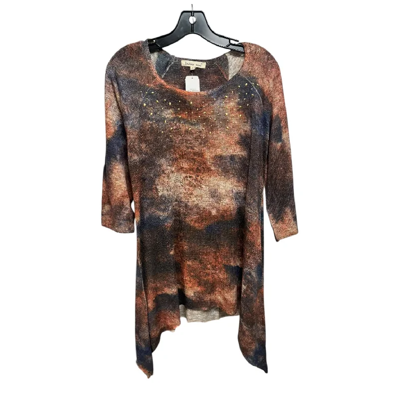 Weekend Deals to Brighten Your Day Tunic Long Sleeve By Indigo Soul In Multi-colored, Size: S