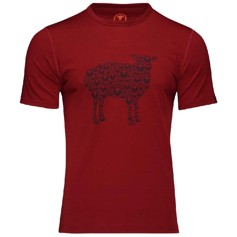 Weekend Deals That Spark Mens Merino 150 Sheep Tee (Red)
