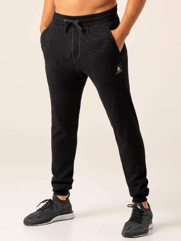 Savings Event Men's Waffle Lounge Pants - Black