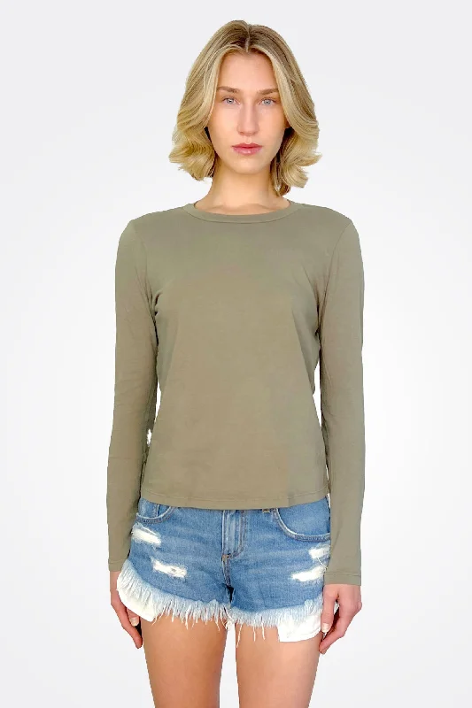 Value Deals Clarissa Long Sleeve Top - Olive