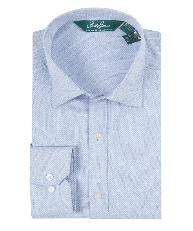 Half Price Signature Palmetto Micro Geo Dobby Weave Wrinkle Resistant Long Sleeve Sport Shirt