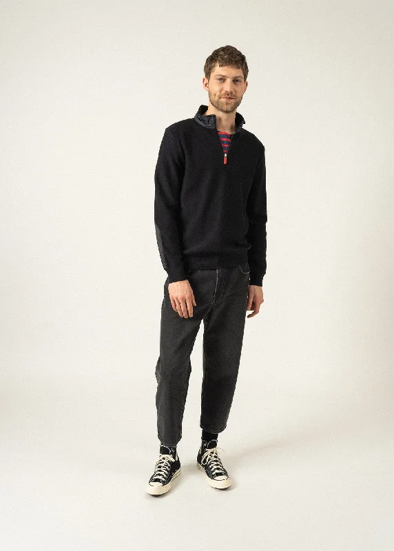 Final Offer Pomeroy jumper - in blended wool high neck (NAVY)