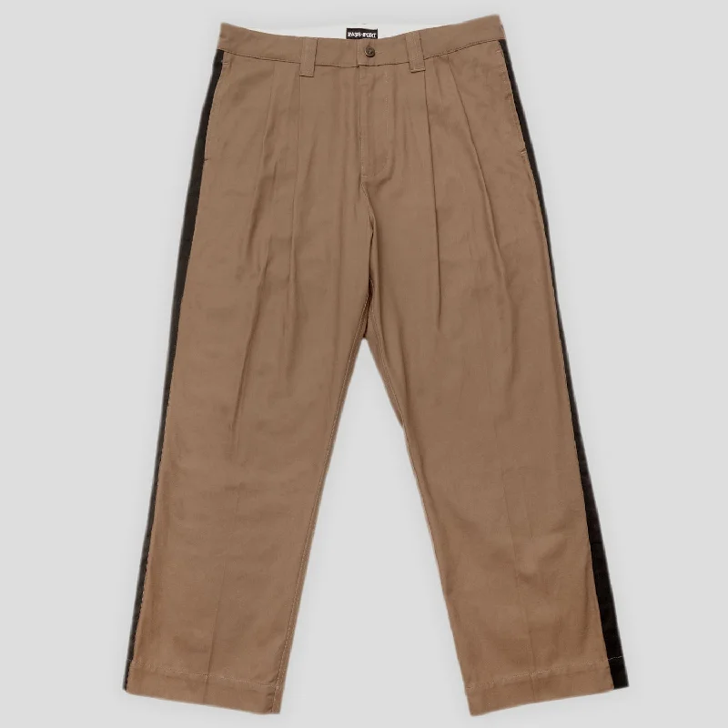 Massive Deal Pass~Port Leagues Club Striped Pant - Taupe / Black