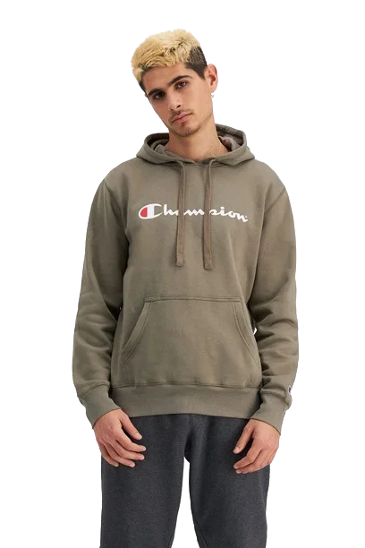 Unbeatable Prices CHAMPION SCRIPT HOODIE - MENS - CANOE
