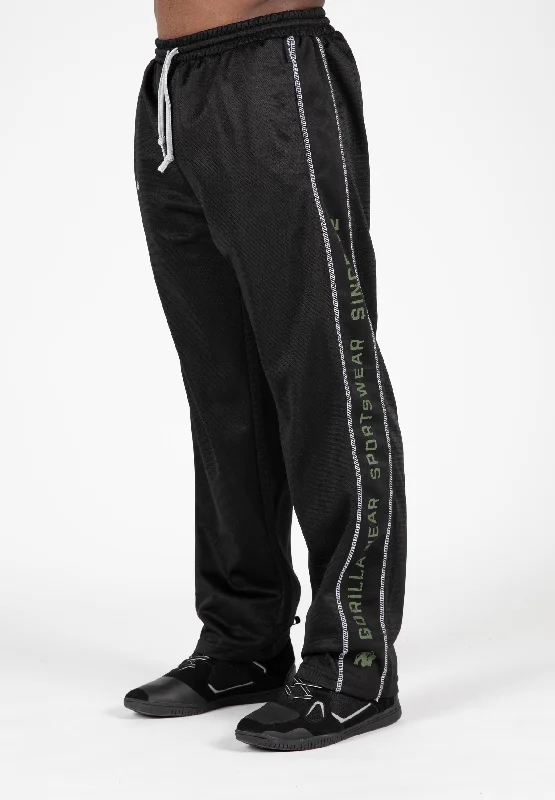 Great Deal Functional Mesh Pants - Black/Green