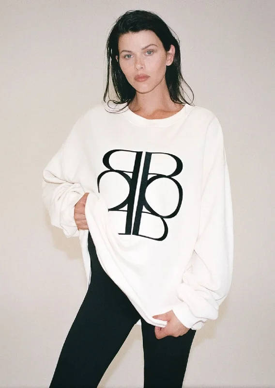 Weekend Offers That Sizzle Terry Crewneck Logo Sweatshirt