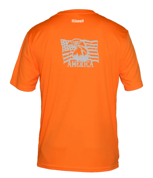 Can't Miss Men's Reflective Short Sleeve Shirt - America