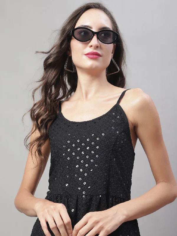 Weekend Bargains to Savor Women's Chikankari Sequen Work Empire Top