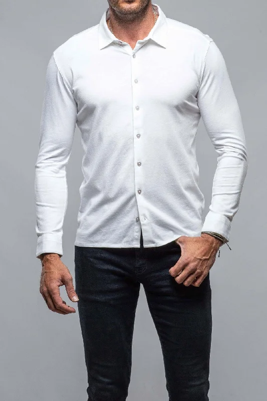Big Savings Cambria Button Up Polo in White