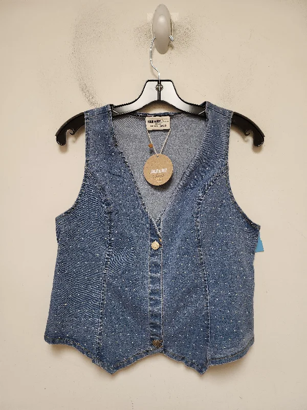 Weekend Savings Extravaganza Top Sleeveless By Clothes Mentor In Blue Denim, Size: Xl