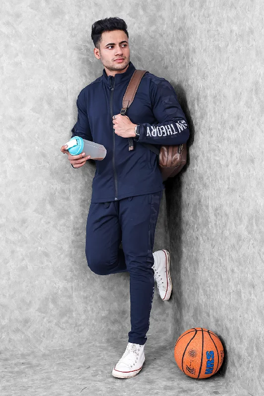 Closeout Sale Active Camo Tracksuit- Navy