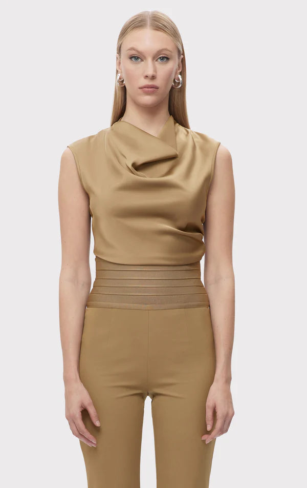 Weekend Offers That Please Audrey Top - Latte