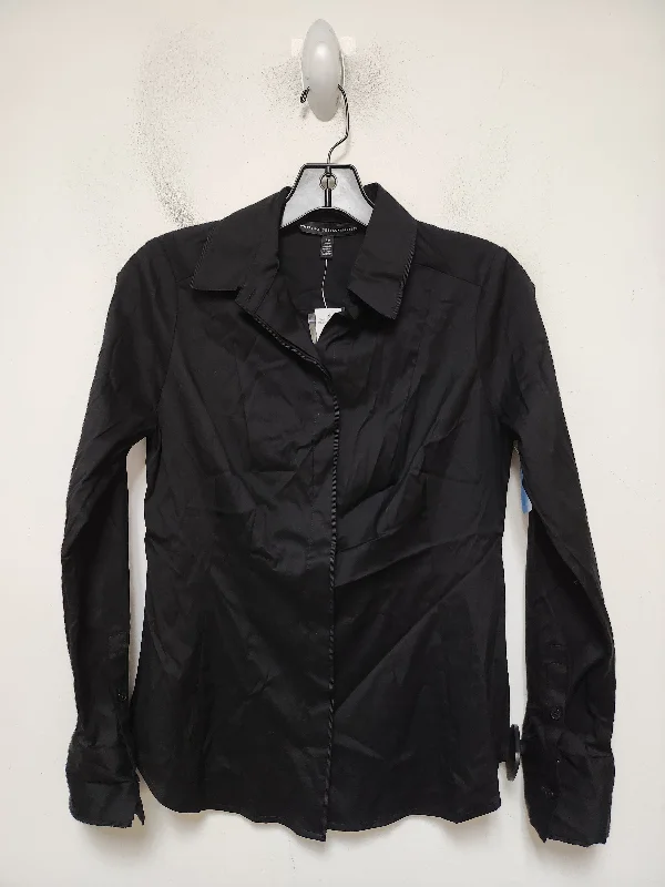 Weekend Shopping Bliss Top Long Sleeve By White House Black Market In Black, Size: Sp