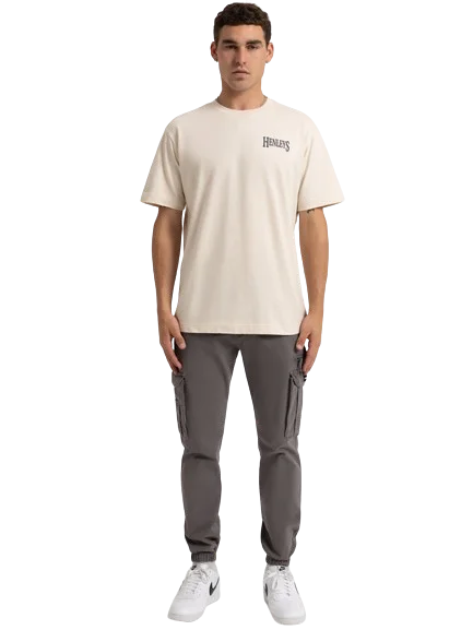 Weekend Deals That Sparkle HENLEYS PANORAMIC T-SHIRT - CREAM