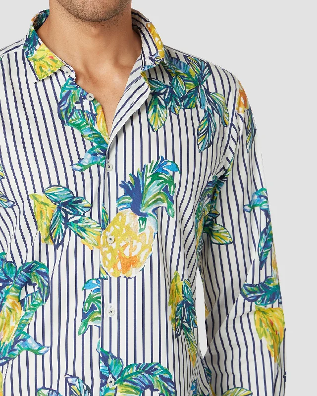 Unbeatable Prices Thomas Mason Botanic Striped Shirt