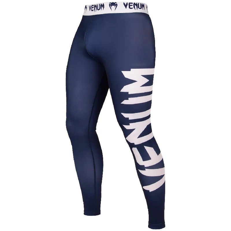 Quick Sale Venum Giant Compression Tights - Navy Blue/White