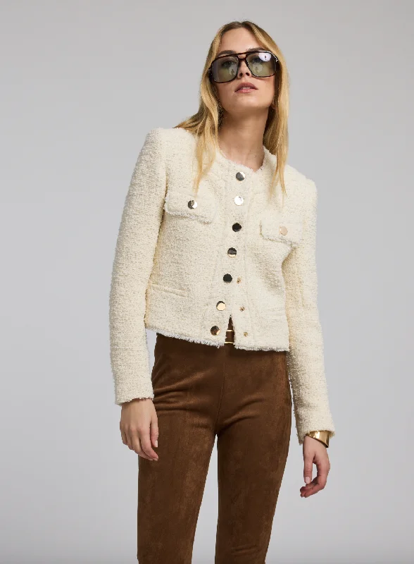 Best Seller Kennedi Tweed Jacket - Cream