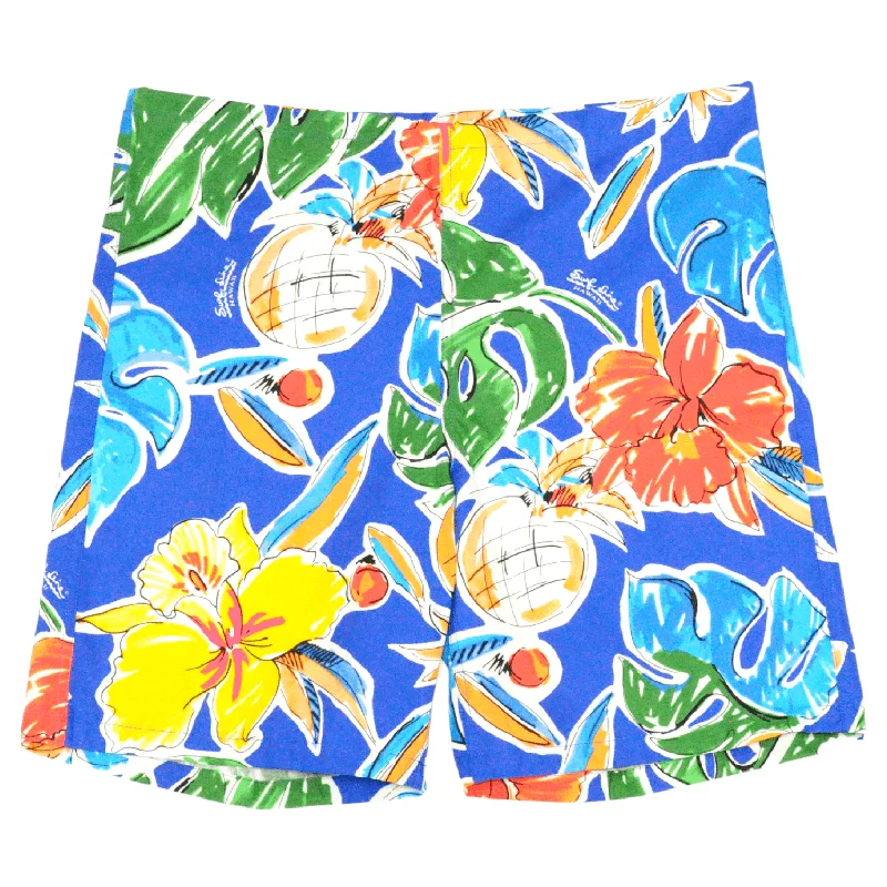 Act Now Original Jams Shorts - Pineapple Hibiscus Blue