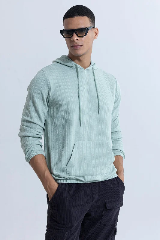 Clearance Sale Vibrant Veins Mint Green Hoodie