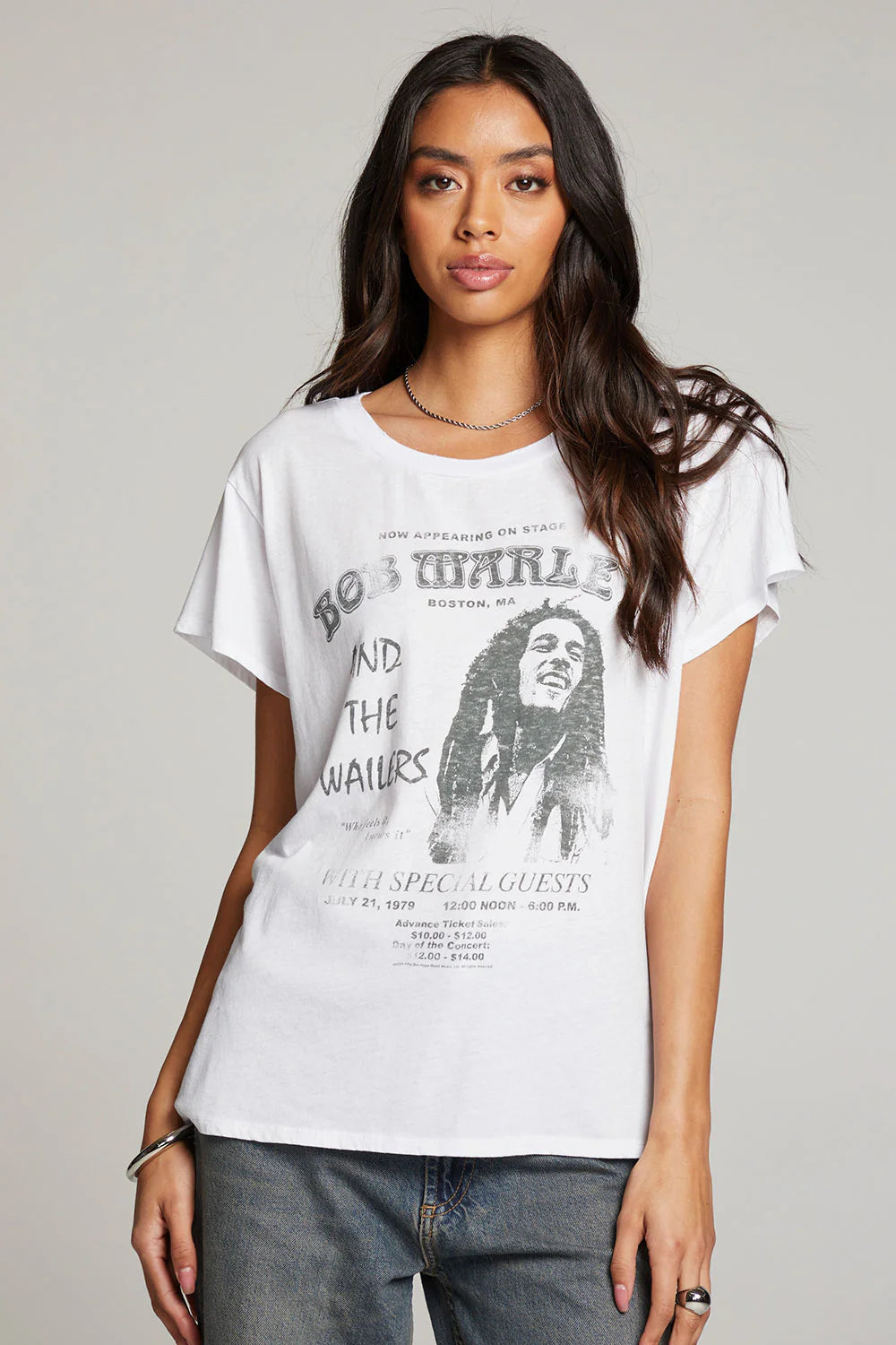 Weekend Savings Spectacle Bob Marley Harvard Stadium Tee - White