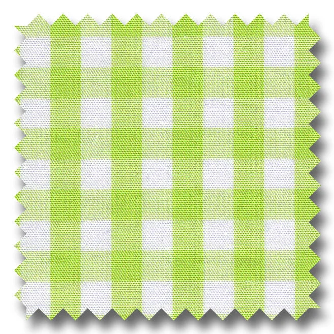 Time-Limited Offer Gingham Check Poplin Lime - Custom Dress Shirt