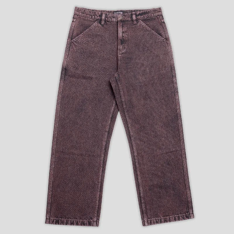 Weekend Bargains to Snag Pass~Port Workers Club Denim Jean - Wine Over-Dye