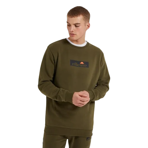 Weekend Steals Await ELLESSE LIVENZO SWEATER - MENS - KHAKI