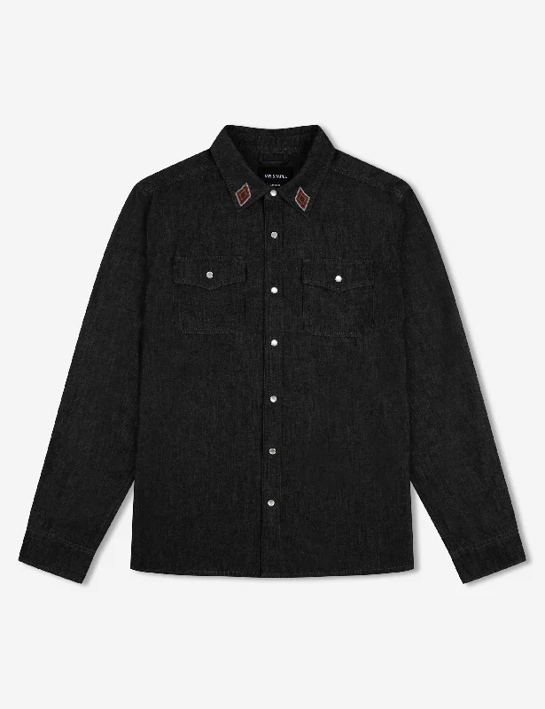 Limited Stock Rancho Shirt - Black Chambray