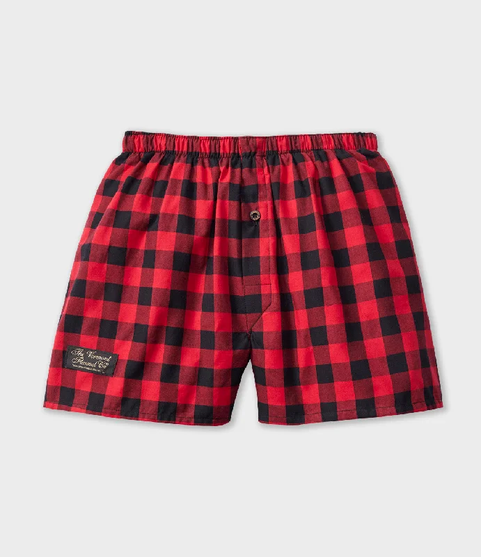 Limited Stock Lightweight Flannel Boxer - Red Buffalo