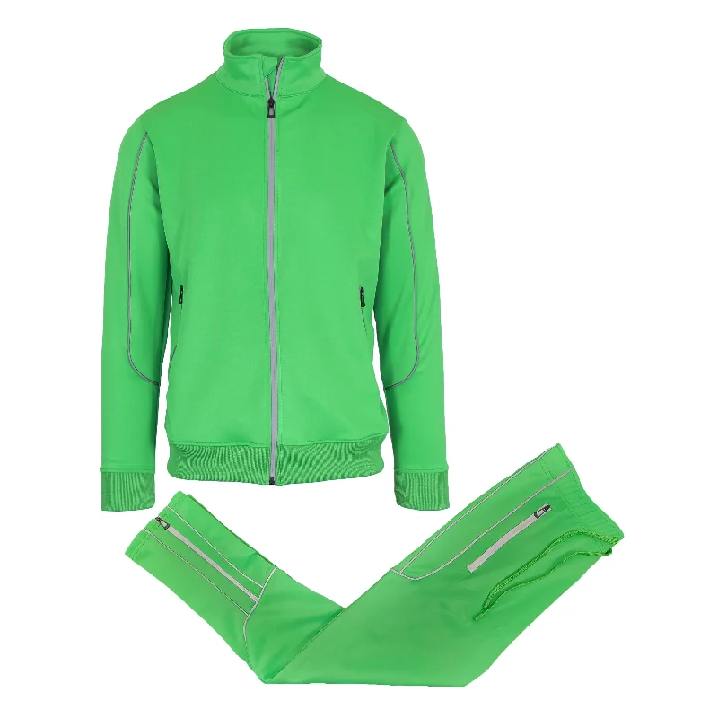 Weekend Savings Spectacular Men’s Moisture Wicking Quick Dry Performance Reflective Track Jacket & Jogger 2-Piece Set (Sizes, S-2XL)