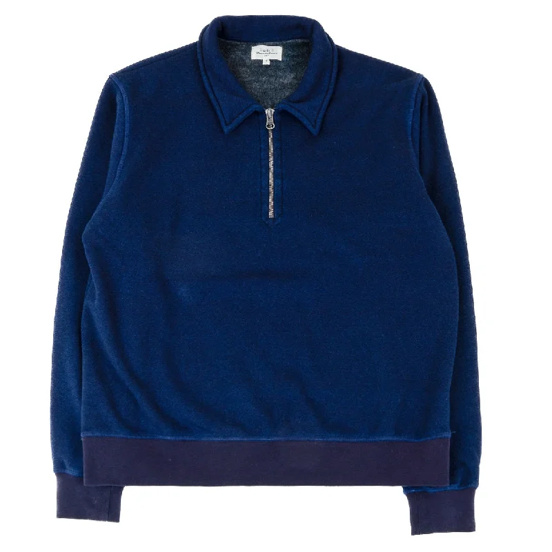 Take Advantage Polo Zipper Sweatshirt - Indigo