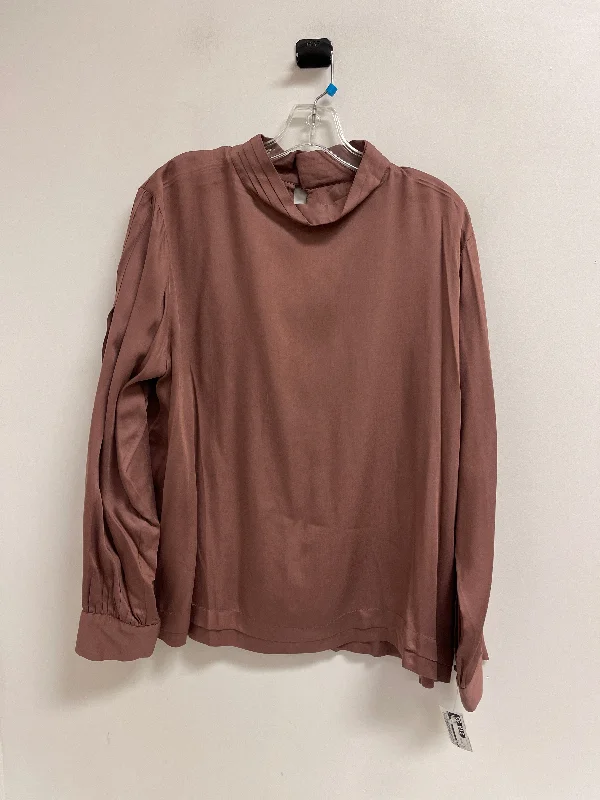 Now or Never Top Long Sleeve By Cma In Pink, Size: Xl