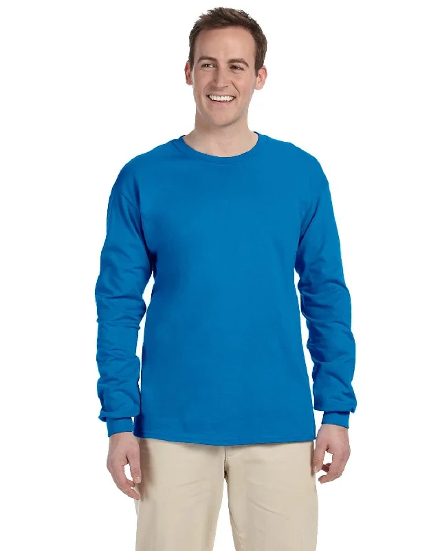 Limited Supply Gildan Ultra Cotton Heavyweight Long Sleeve T-Shirt | Sapphire