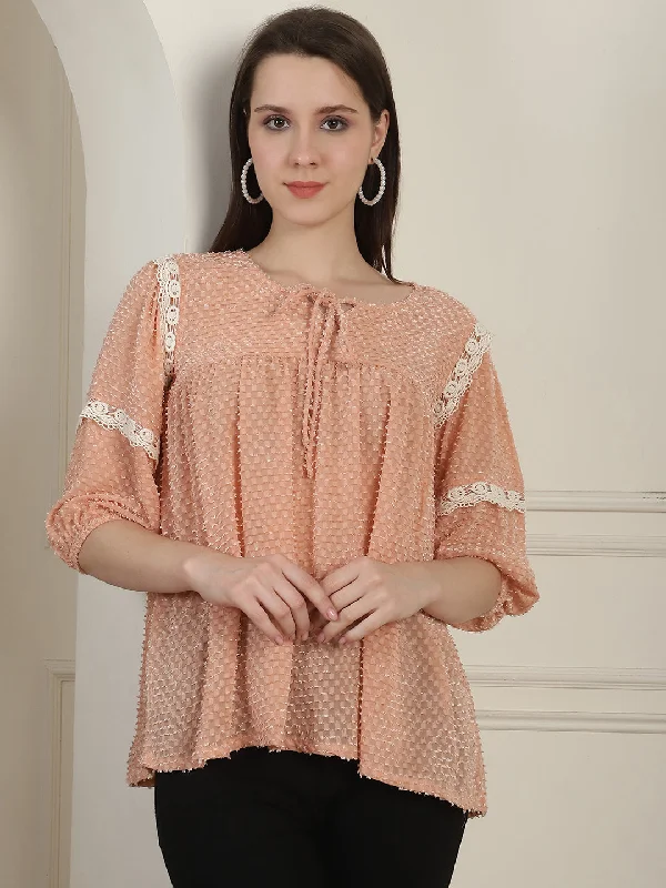 Online Exclusive Green Peplum Women's Top