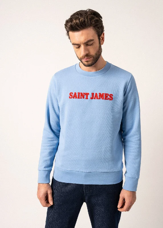Exclusive Deal Solal sweatshirt - embroidered, in cotton fleece (OXYGENE/TULIPE)