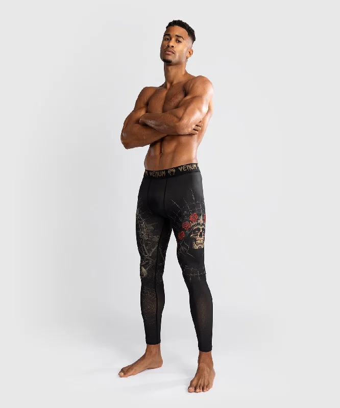 Deep Discounts Venum Santa Muerte 5.0 Men’s Spats - Deep Black/Gold