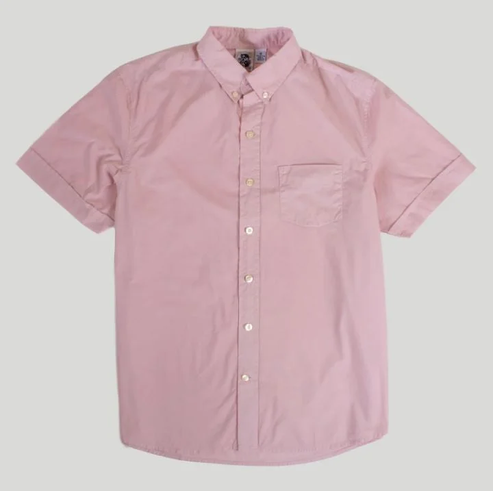 Weekend Savings Sensation Kennington Short Sleeve Men's Woven Shirts Solid Dyed