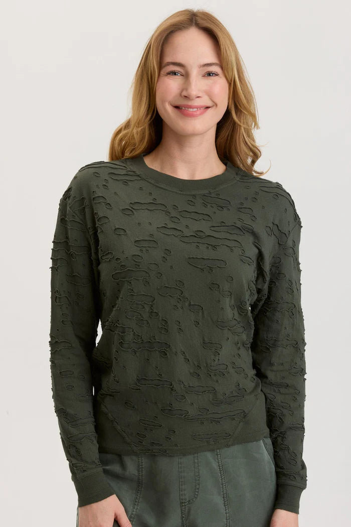 Act Fast Pugh Long Sleeve Top - Heritage Park Pigment