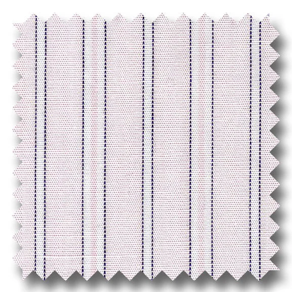 Fantastic Deals Stripe Poplin Pink, White and Navy - Custom Dress Shirt