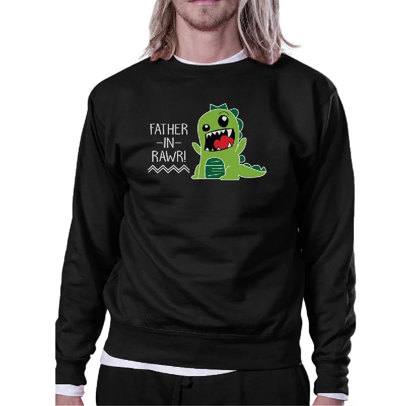 Weekend Discounts You Deserve Father-In-Rawr Black Funny In-Law Gifts Sweatshirt For Fathers Day