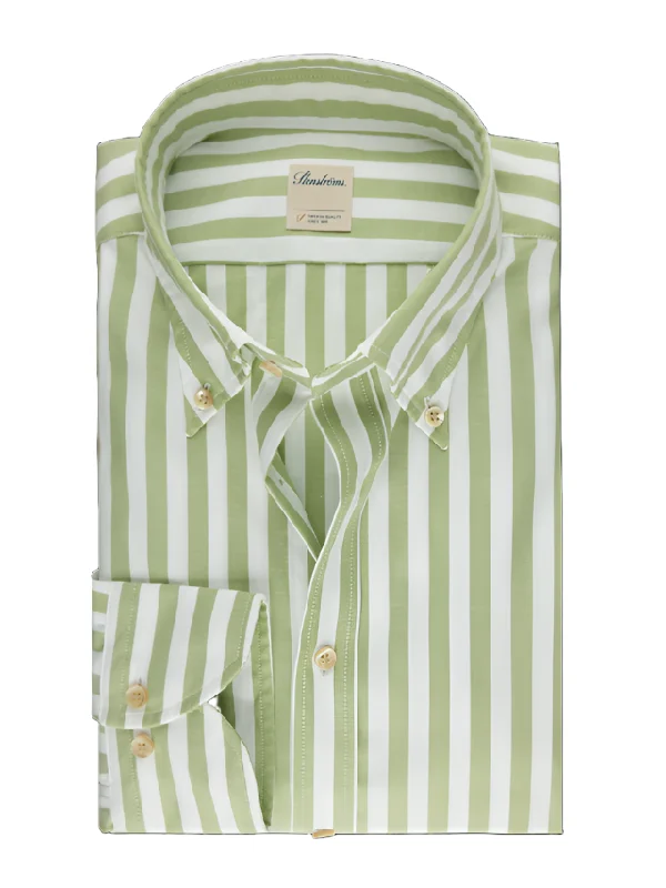 Weekend Bargains to Grab ID24341-Stenstroms Green Stripe Shirt