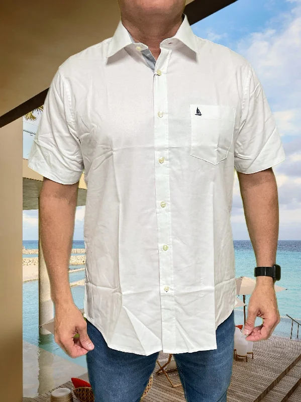 Don't Wait Regatta Short Sleeve Men's Woven Shirts Solid