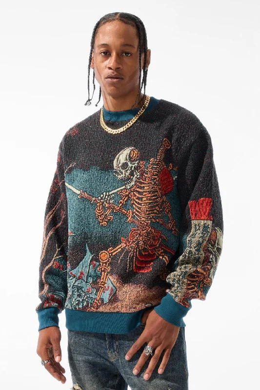 Weekend Price Cuts Galore Silk Road Crewneck Sweater (Skulletal)