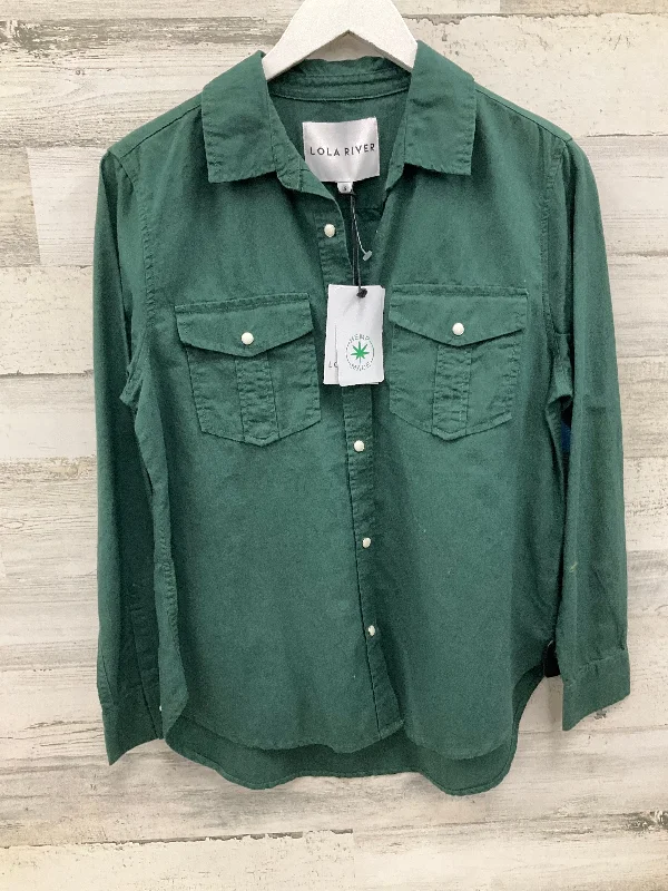 Weekend Steals Await Top Long Sleeve By Clothes Mentor In Green, Size: S