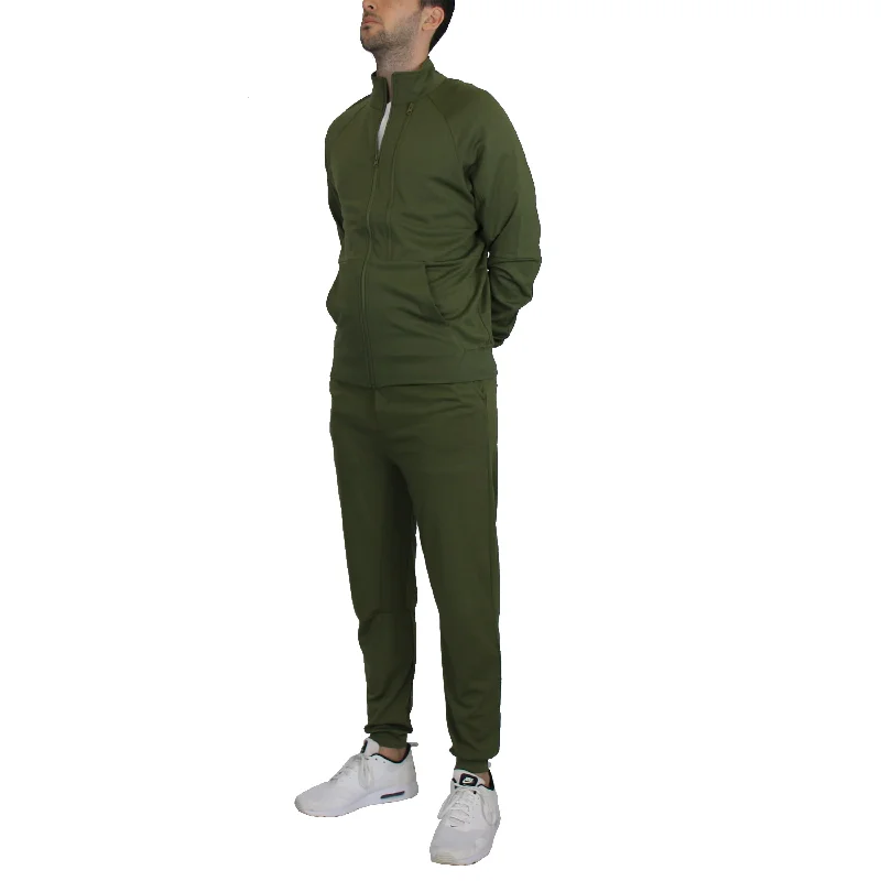 Special Offer Men's Moisture Wicking Stretch Performance Top & Bottom 2-Piece Dry Fit Active Set